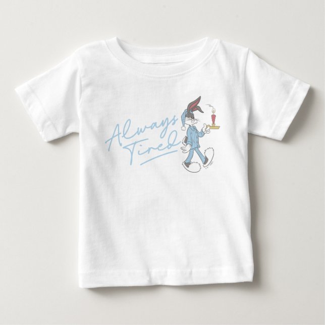 Camiseta Para Bebê BUGS BUNNY™ Sempre Cansado (Frente)
