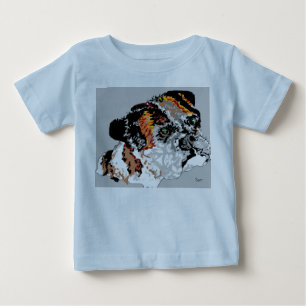 Camiseta Para Bebê Buldogue do t-shirt dos bebés