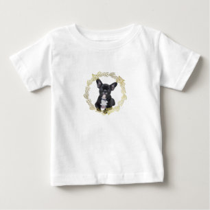 Camiseta Para Bebê Buldogue Francês