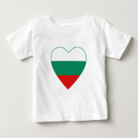 Bulgária Flag Heart Shirt