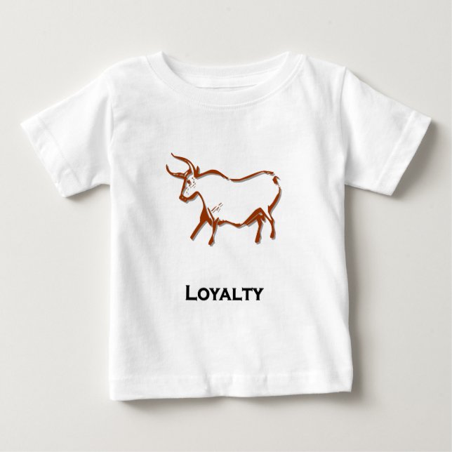 Camiseta Para Bebê Bull Loyalty Brown (Frente)