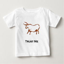 Camiseta Para Bebê Bull Trust Me Brown