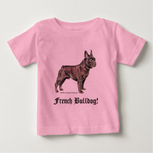 Camiseta Para Bebê Bulldog francês!