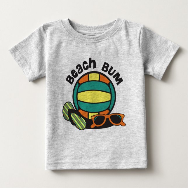 Camiseta Para Bebê Bum de Praia (Frente)
