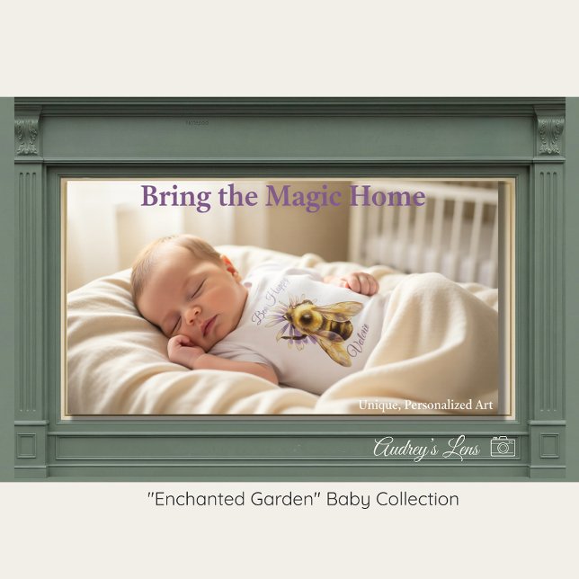 Camiseta Para Bebê Bumblebee Baby T-Shirt | Whimsical Bee Happy (Criador carregado)