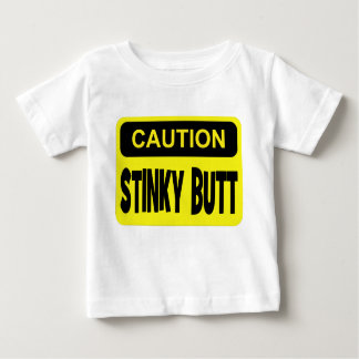 Camiseta Para Bebê Bumbum fedido do cuidado