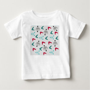 Camiseta Para Bebê Bumerangas Atômicas Modernas do Século médio