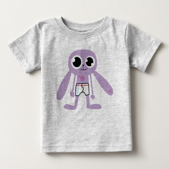 Camiseta Para Bebê bunnie do undie (Frente)