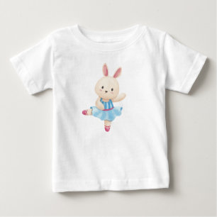 Camiseta Para Bebê Bunny Ballerina