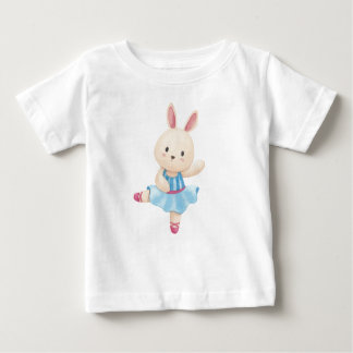 Camiseta Para Bebê Bunny Ballerina Baby T-Shirt