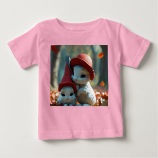 Camiseta Para Bebê Bunny Duo no estilo Pixar Teto Bebê