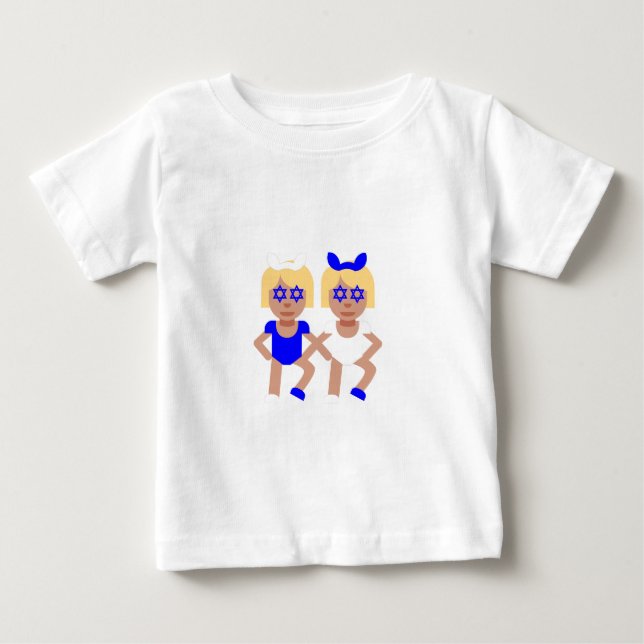 Camiseta Para Bebê bunny ears hanukkah (Frente)