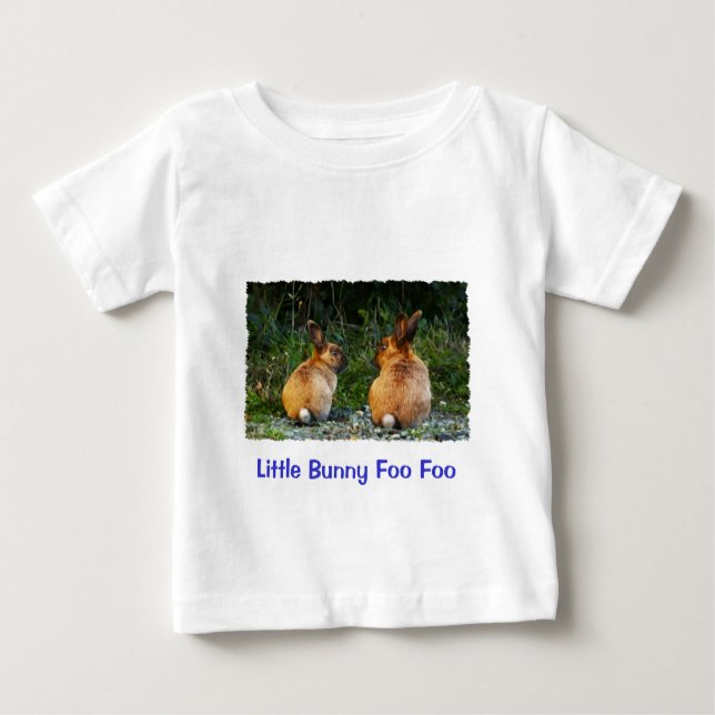 Camiseta Para Bebê BUNNY LOVE Wild Rabbit Collection (Frente)