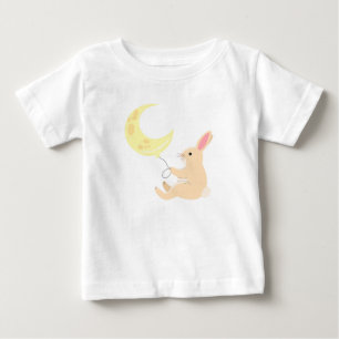 Camiseta Para Bebê Bunny & Moon Baby T-Shirt