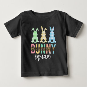 Camiseta Para Bebê Bunny Squad Coelhinho De Caça De Ovo De Páscoa