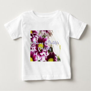 Camiseta Para Bebê Buquê roxo