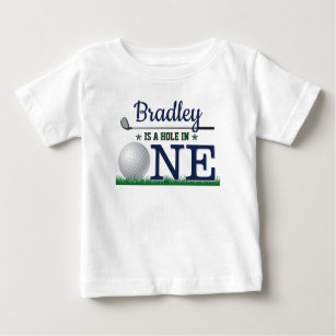 Camiseta Para Bebê Buraco Em Um primeiro aniversario De Golfe