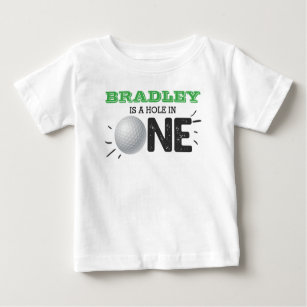 Camiseta Para Bebê Buraco em um   primeiro aniversario de golfe Par-t