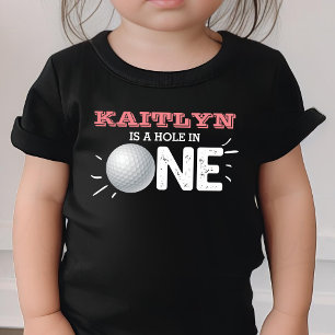Camiseta Para Bebê Buraco em um   primeiro aniversario de golfe Par-t