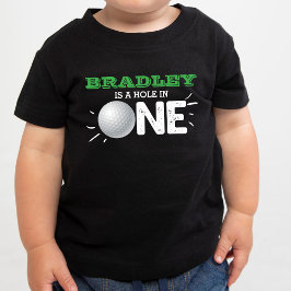 Camiseta Para Bebê Buraco em um | primeiro aniversario de golfe Par-t
