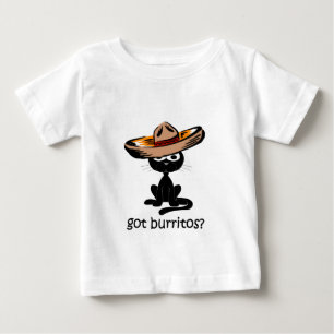 Camiseta Para Bebê Burritos obtidos engraçados