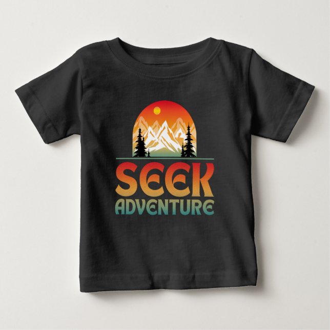 CAMISETA PARA BEBÊ BUSQUE AVENTURA (Frente)