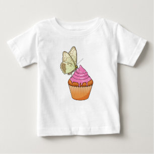 Camiseta Para Bebê Butterfly Muffin