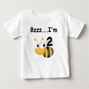 Camiseta Para Bebê Buzz Bumblebee segundo aniversário T-shirts e pres