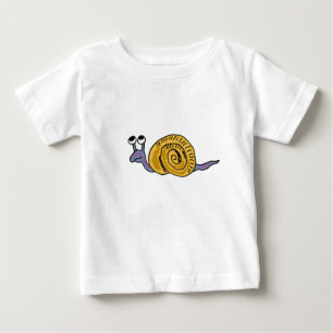 Camiseta Para Bebê BV equipamento engraçado do caracol de bebê