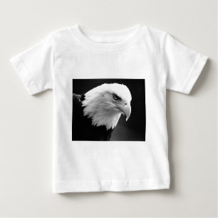 Camiseta Para Bebê BW Bald Eagle
