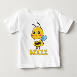 Camiseta Para Bebê BZZZ Abelhas para Crianças em Cuta para Crianças -
