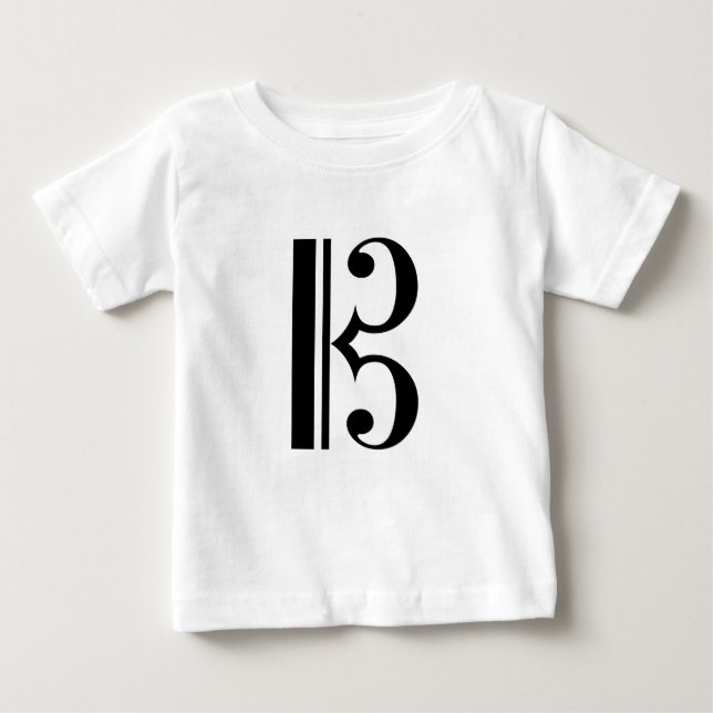 Camiseta Para Bebê C-Clef (Frente)