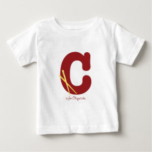 Camiseta Para Bebê C é para Chopsticks