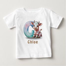 Camiseta Para Bebê C is for Cow – Custom Baby T-Shirt