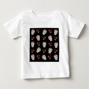 Camiseta Para Bebê CAB Fogueiras de Açúcar Rocháveis Cerejas a Preto