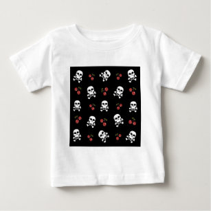 Camiseta Para Bebê CAB Fogueiros e Cerejas a Preto