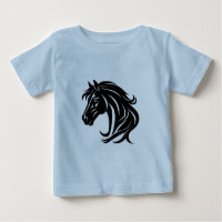 Cabeça de Cavalo Preto Magnífico