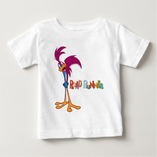 Camiseta Para Bebê Cabeça do Roadrunner Inclinação