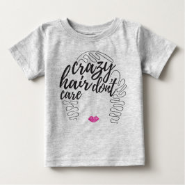 Camiseta Para Bebê Cabelo Louco
