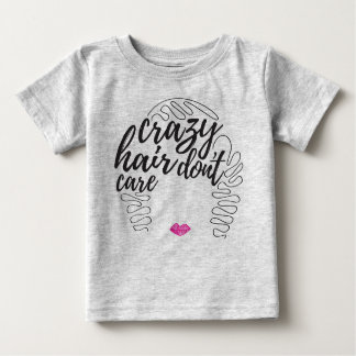 Camiseta Para Bebê Cabelo Louco