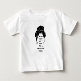 Camiseta Para Bebê Cabelo Mensageiro? Não me importo.