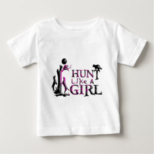 CAMISETA PARA BEBÊ CAÇA COMO UMA CAÇA DE VACA DE MENINA