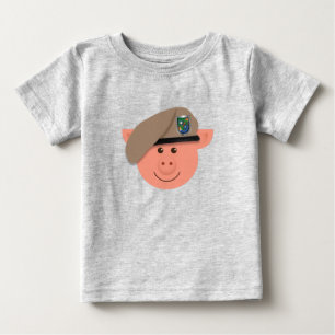 Camiseta Para Bebê Caçador de Leitãozinho Bebê  