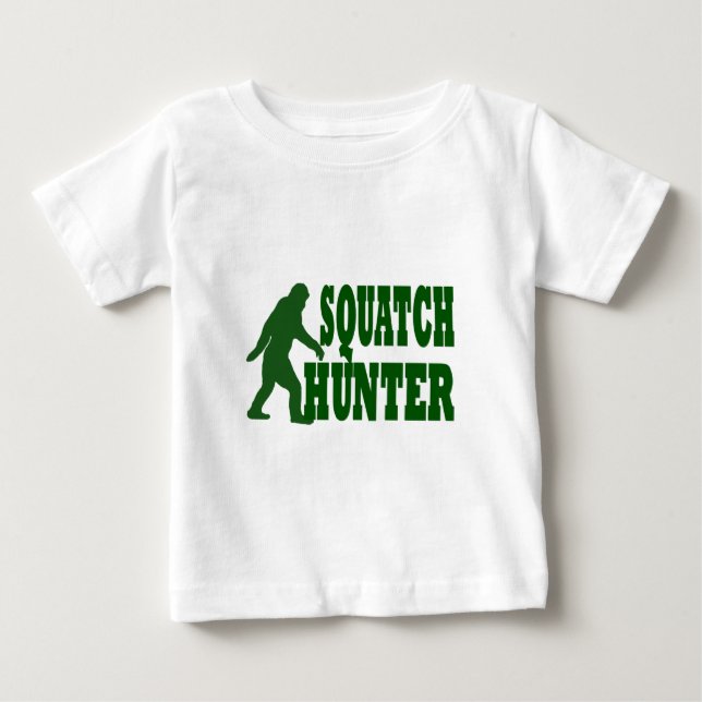 Camiseta Para Bebê Caçador de quadrado (Frente)