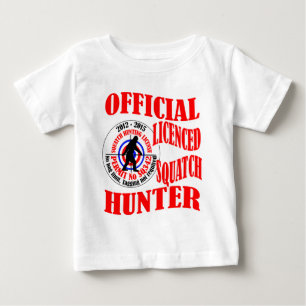 Camiseta Para Bebê Caçador oficial de batateiras