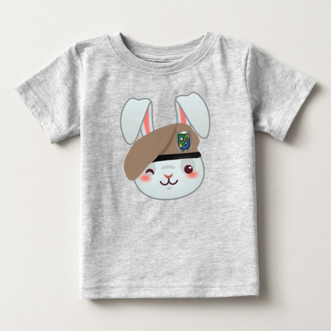 Camiseta Para Bebê Caçadorzinho Coelhito   (Frente)