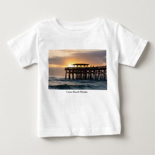 Camiseta Para Bebê Cacau - Primeiro nascer do sol (Frente)