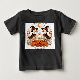 Camiseta Para Bebê Cachinhos de Ganso de Halloween com Chapéus de Bru
