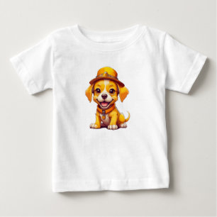 Camiseta Para Bebê Cachorrinho Bebê Cartoon Kawaii Macio Fofinho