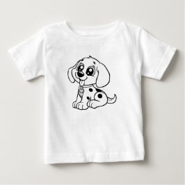 Camiseta Para Bebê Cachorrinho Fofo Crianças | cachorro fofo animal d